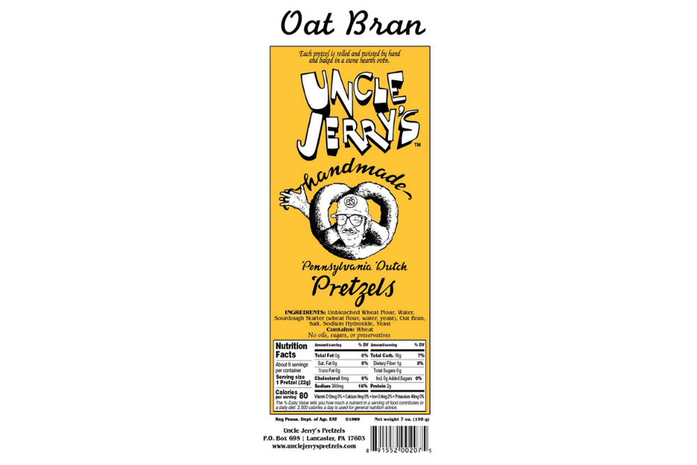 
                  
                    Uncle Jerry's Pretzel Oat Bran Pretzel Logo
                  
                