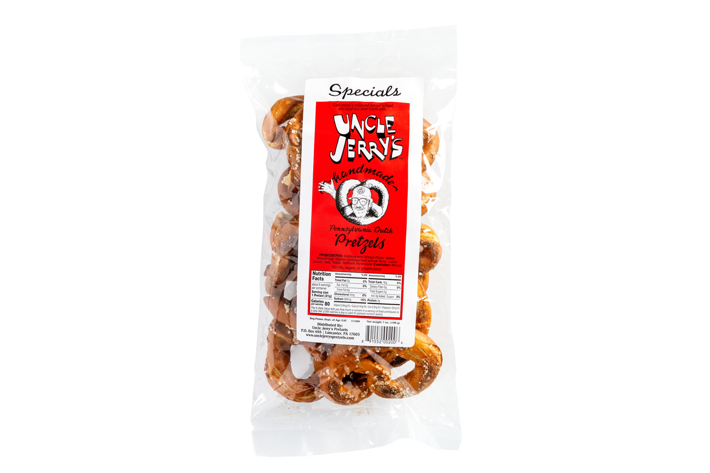 Bag of regular salt pretzels
