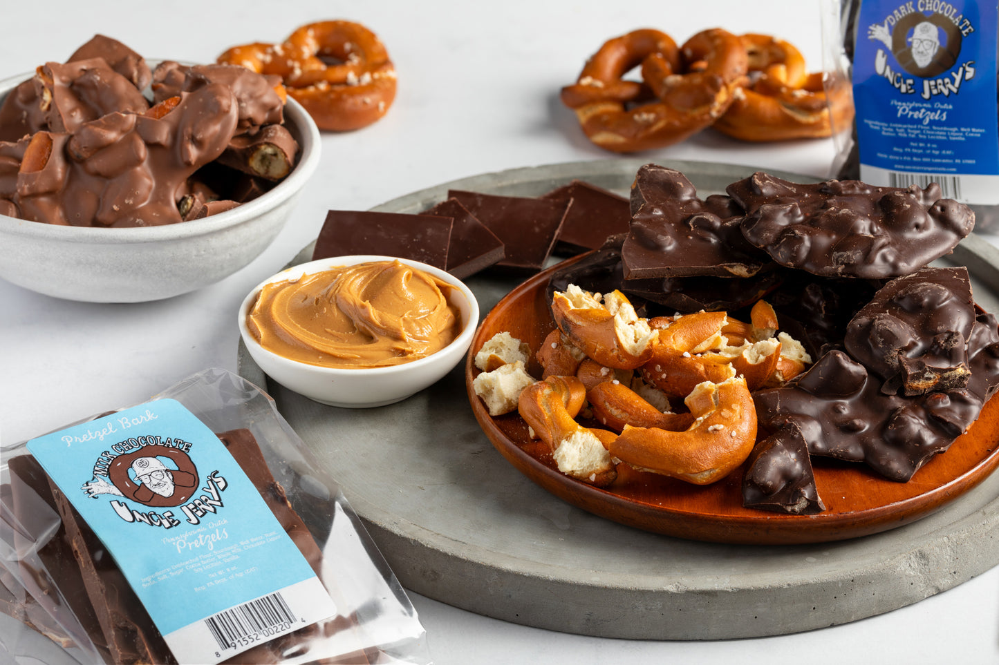 Milk and Dark Chocolate Pretzel