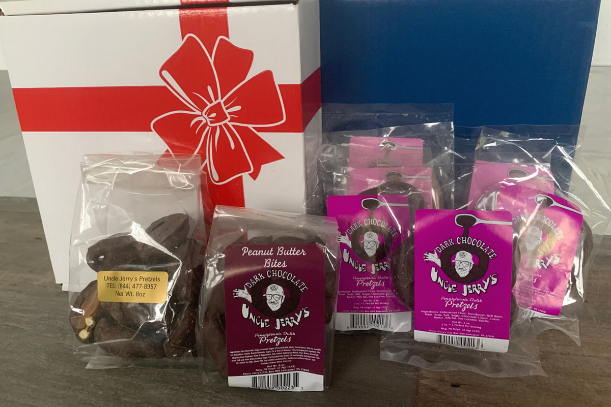 Dark Chocolate Lover Gift Basket Uncle Jerry's Pretzels