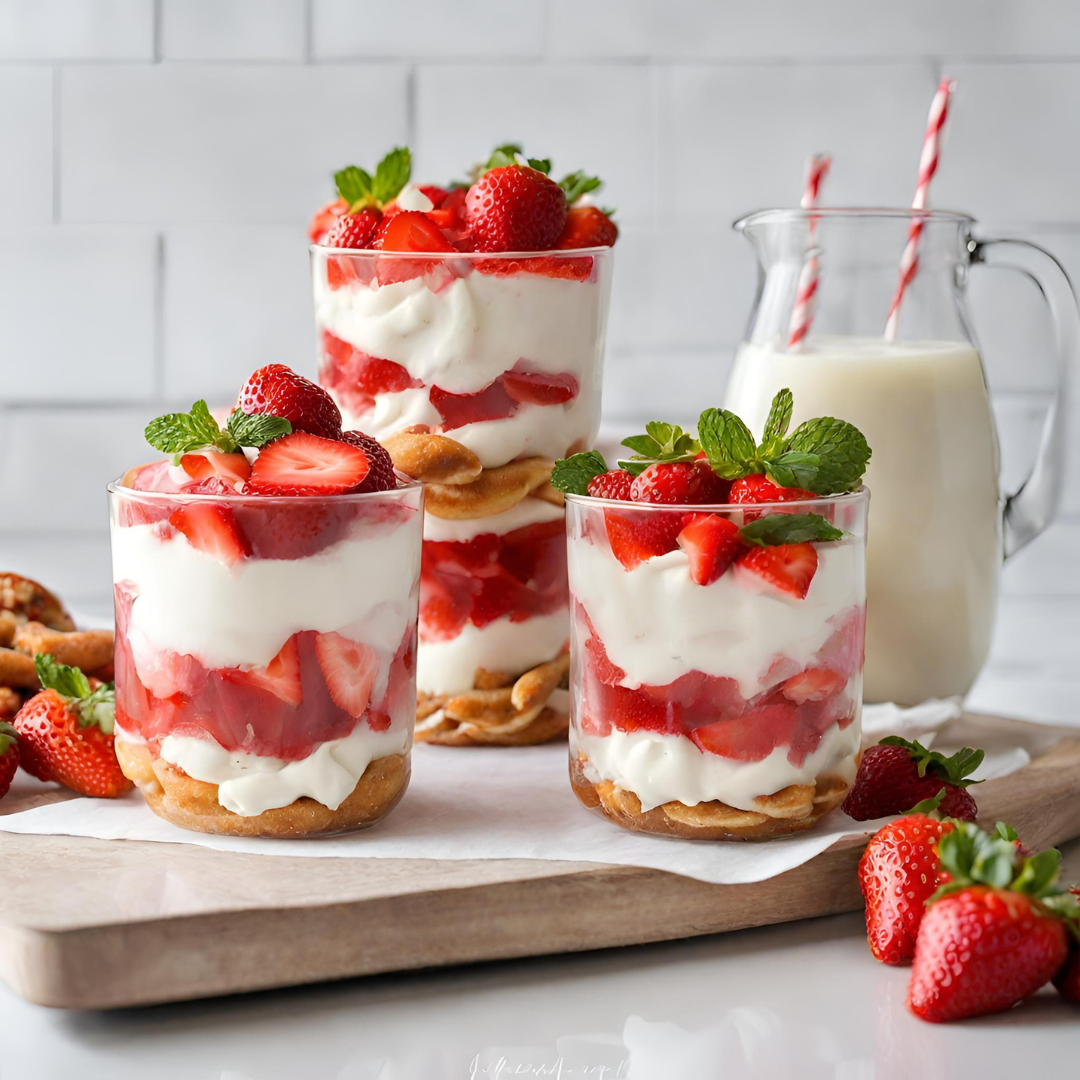 Strawberry Jello Dessert with Pretzels
