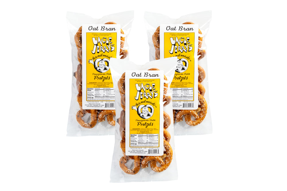 Oat Bran Regular Salt Pretzels, 7oz Bag
