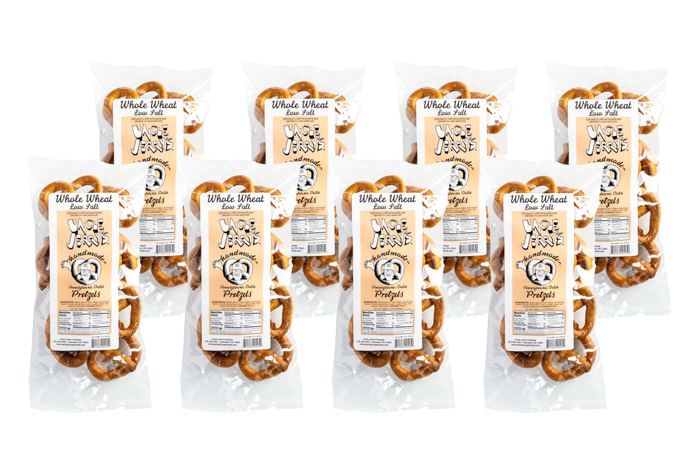 Whole Wheat Low Salt Pretzels | 7oz Bags | Uncle Jerry's Pretzels