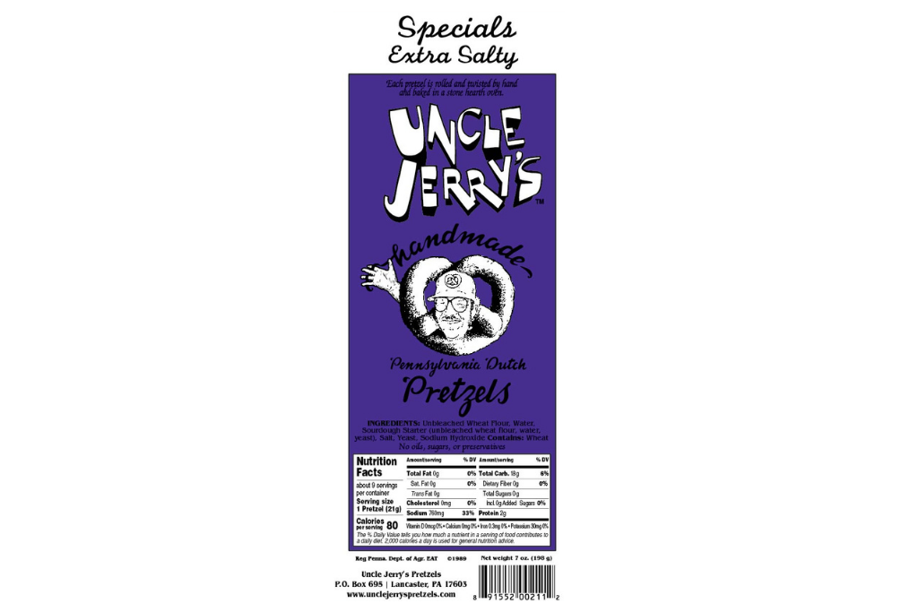 
                  
                    Uncle Jerry's Extra Salty Pretzel Logo
                  
                